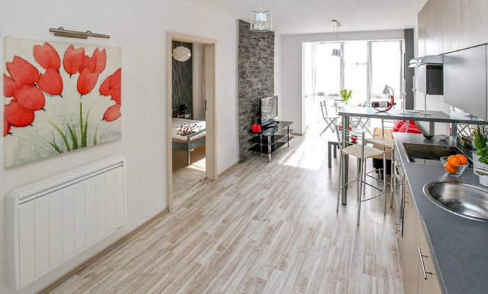 cuisine avec radiateur electrique a inertie - aterno