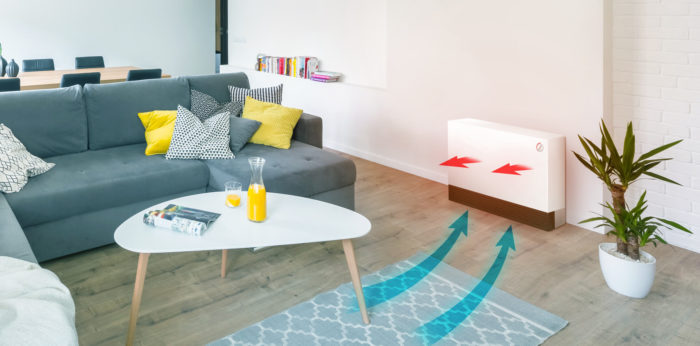 diffusion de la chaleur avec un radiateur accumulateur