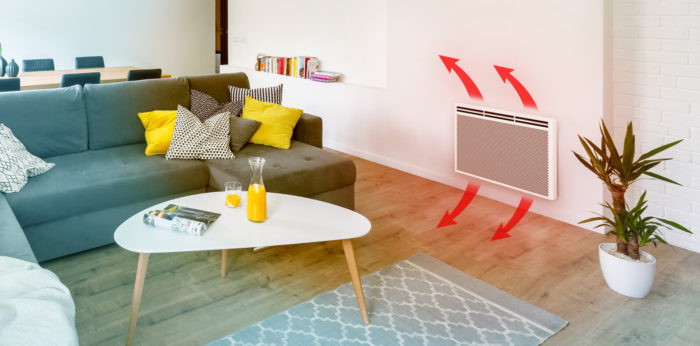 diffusion de la chaleur avec un panneau rayonnant