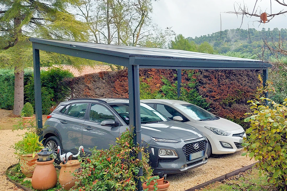 Installation Aterno d'un carport solaire