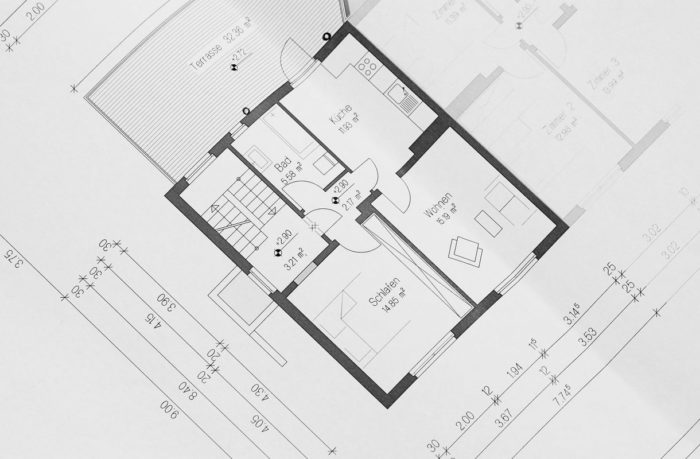 plan d architecte distribution pieces