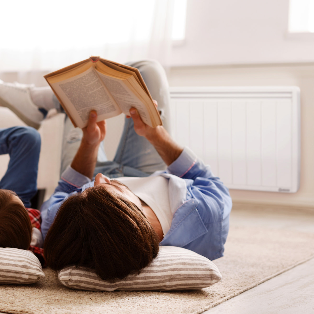 radiateur a inertie 1500w blanc aterno