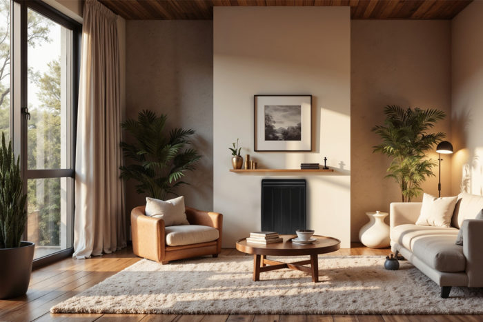 radiateur a inertie 950w noir aterno