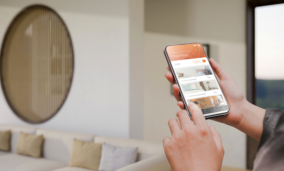 radiateur a inertie connecte piloter par une application mobile
