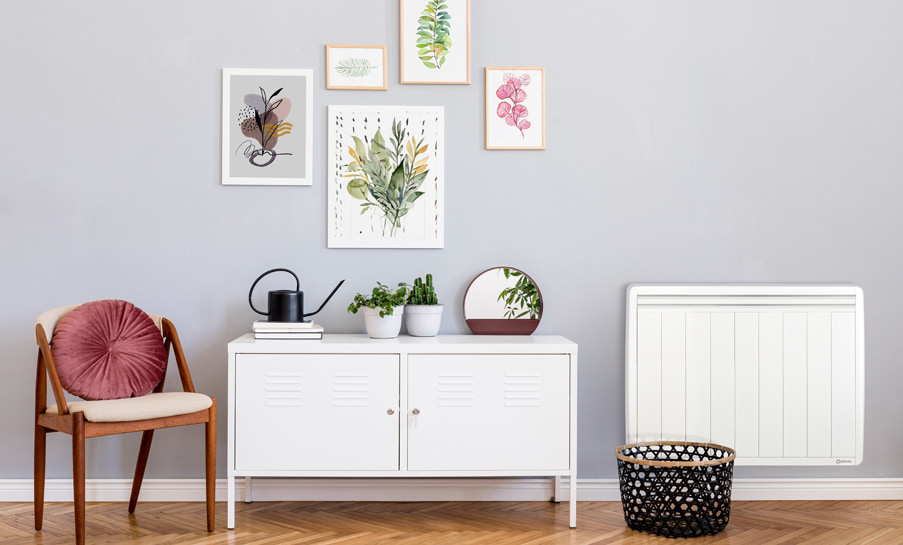 radiateur a inertie design blanc aterno