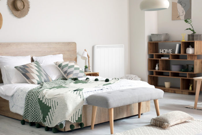 radiateur a inertie design vertical blanc aterno