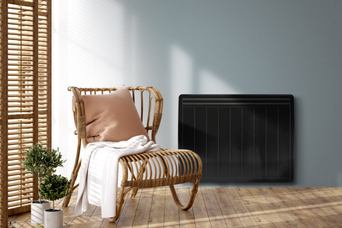 radiateur a inertie horizontal noir