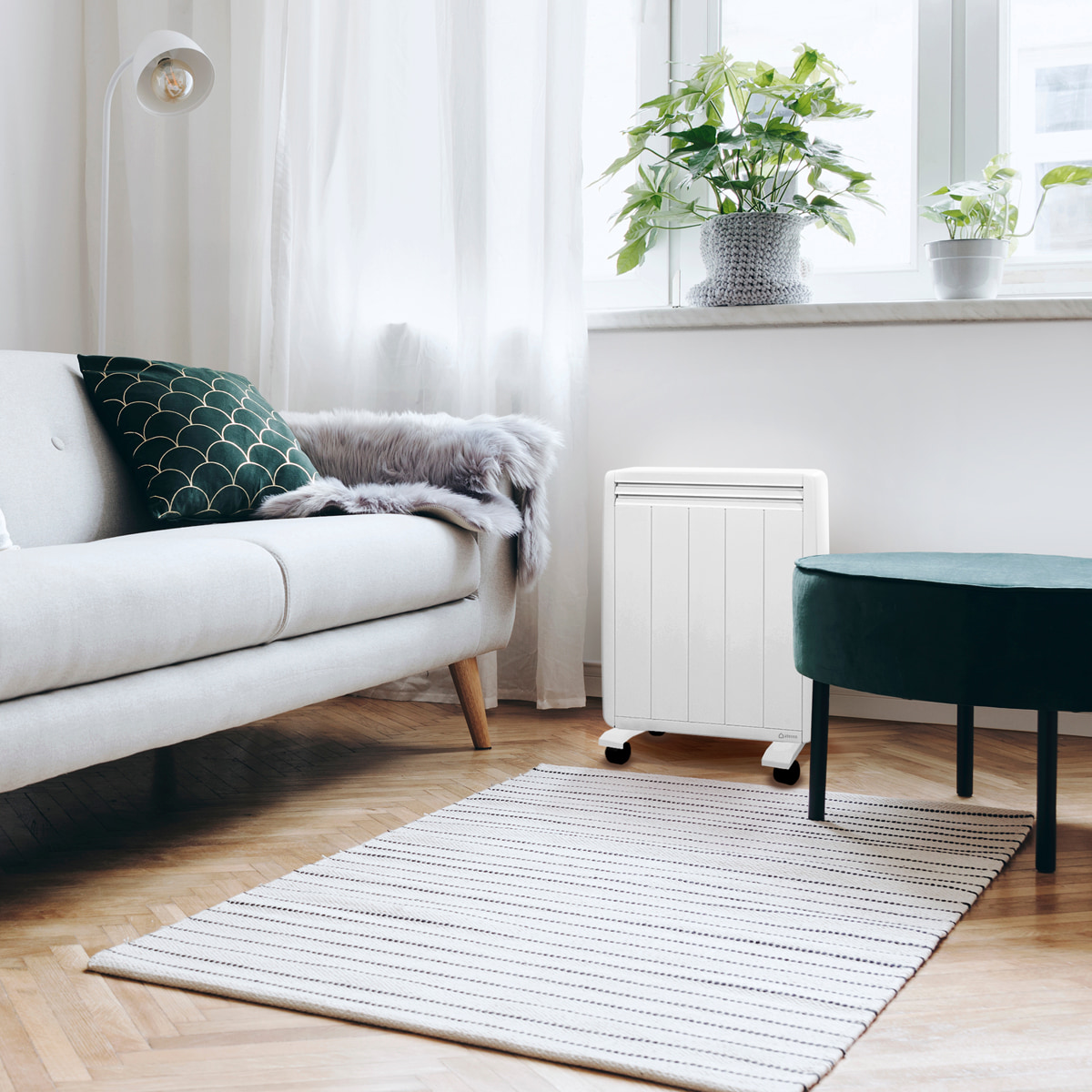 radiateur a inertie mobile 950w aterno