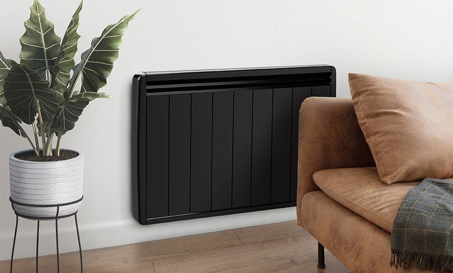 radiateur a inertie noir aterno