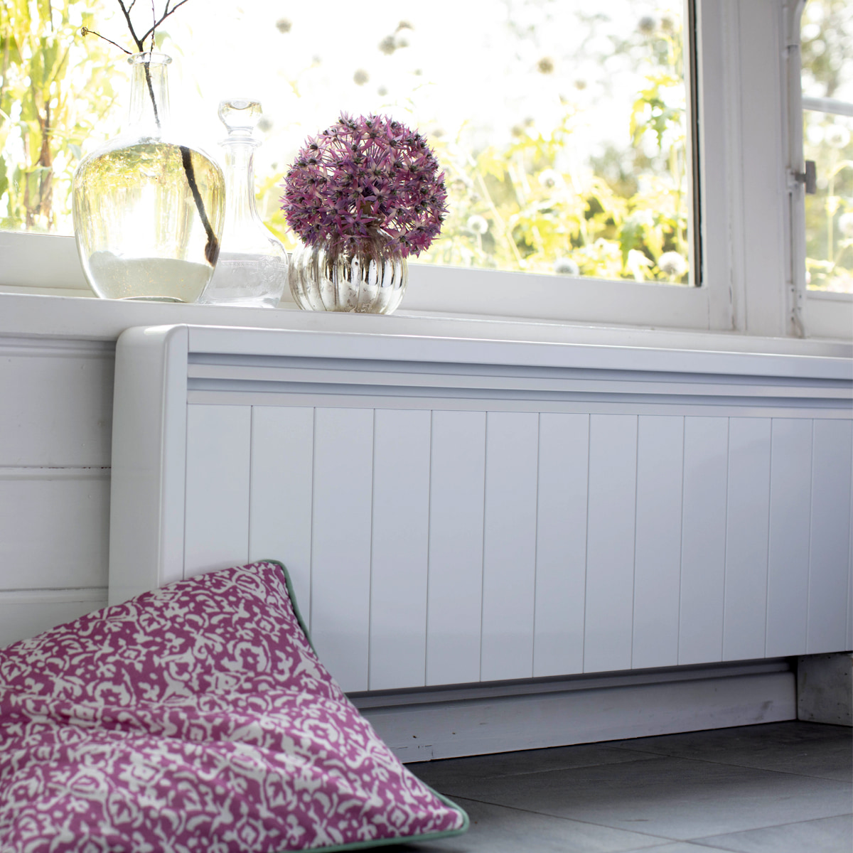 radiateur a inertie plinthe 1500w blanc aterno