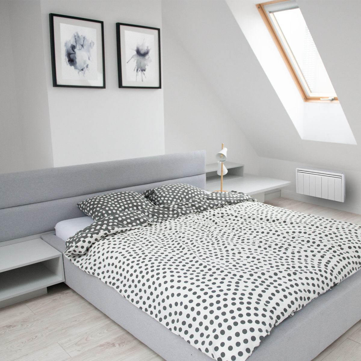 radiateur a inertie plinthe 900w blanc aterno