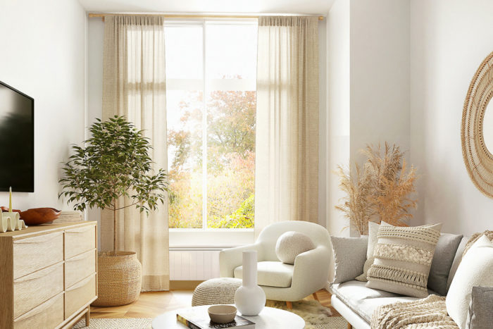 radiateur a inertie plinthe sous grande fenetre