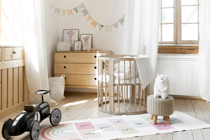 radiateur a inertie dans une chambre d'enfant