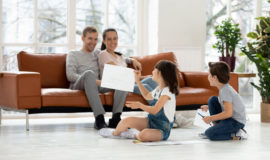 radiateur a inertie seche aterno dans un salon