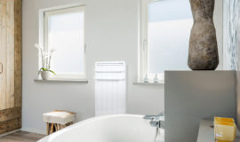 radiateur a inertie seche-serviettes 1900w blanc aterno