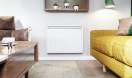 radiateur electrique a inertie mural aterno dans un salon