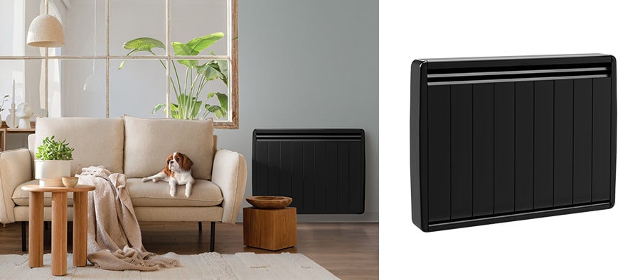 radiateur electrique noir aterno