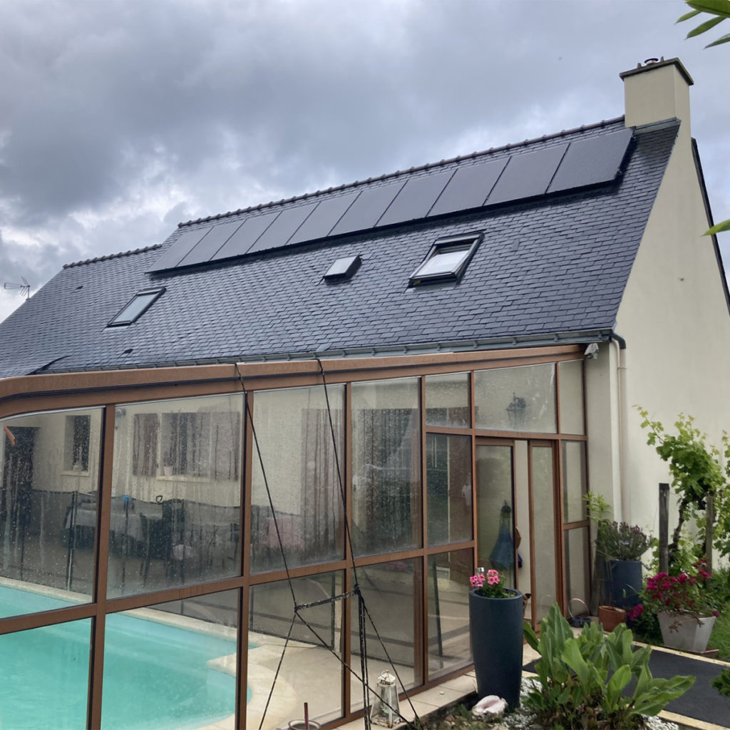 realisation solaire en bretagne a Carmoël (56)