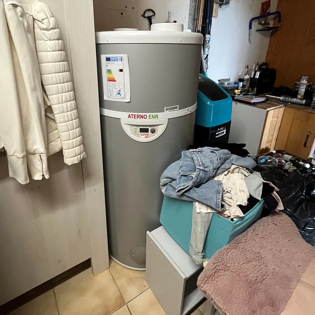 Le chauffe-eau thermodynamique Vivo, produit de l’eau chaude sanitaire à partir d’une énergie renouvelable.