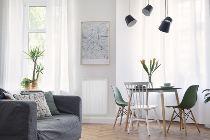 salon avec radiateur a inertie vertical aterno