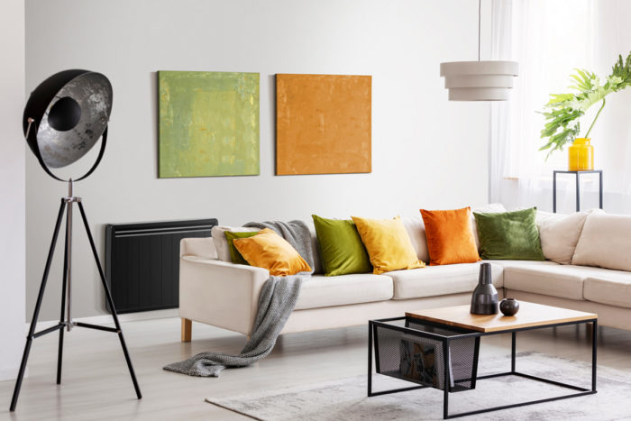 salon radiateur a inertie noir aterno